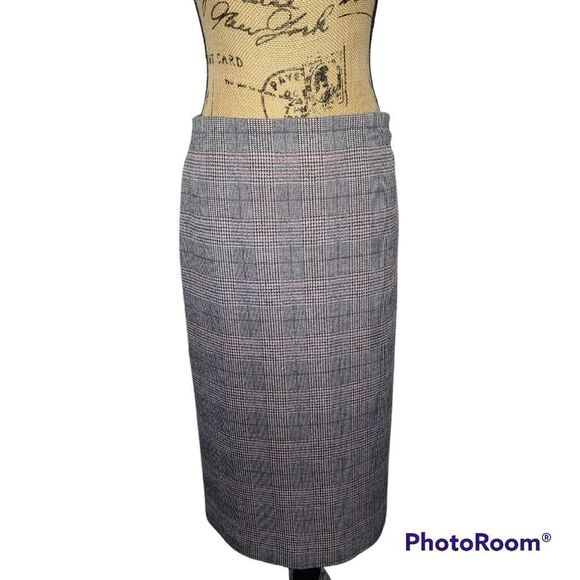 Vintage Dresses & Skirts - Vintage 70's Koko Knits of California Black Red Plaid Midi Skirt